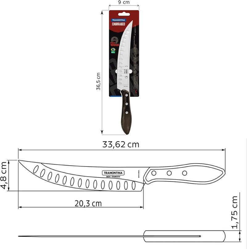 TRAMONTINA Churrasco Butcher Knife - 8 Inch - Image 2