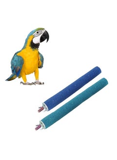 Sage Square Perch Combo Of 6 & 10 Inches Natural Wood Rough Sand Perches | Exercise, Grinding Nail, Playstand, Training, Cage Accessories |Finches, Parrot, Budgies, Cockatiels (Pack Of 2)  - Image 1
