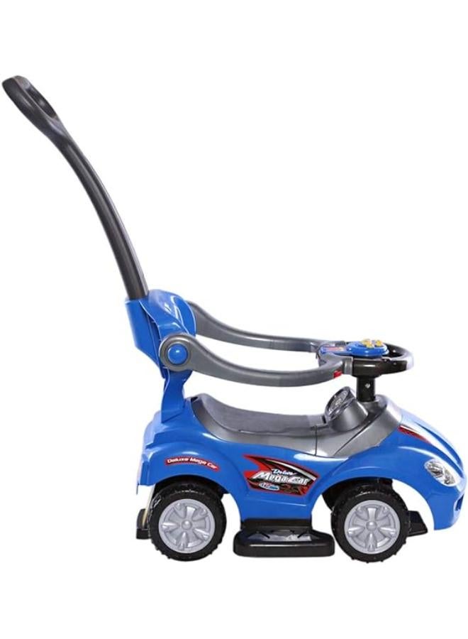 3 In 1 Indoor Outdoor Push Car Toddler Ride On Wagon Play Toy Stroller Blue - Image 2