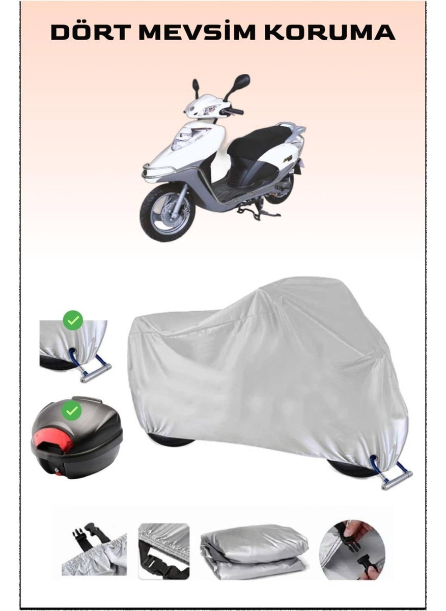 Breen Arora Ar 50 Special Rear Bag And Lock Compatible Gray Motorcycle Canvas, Safe  - Image 1