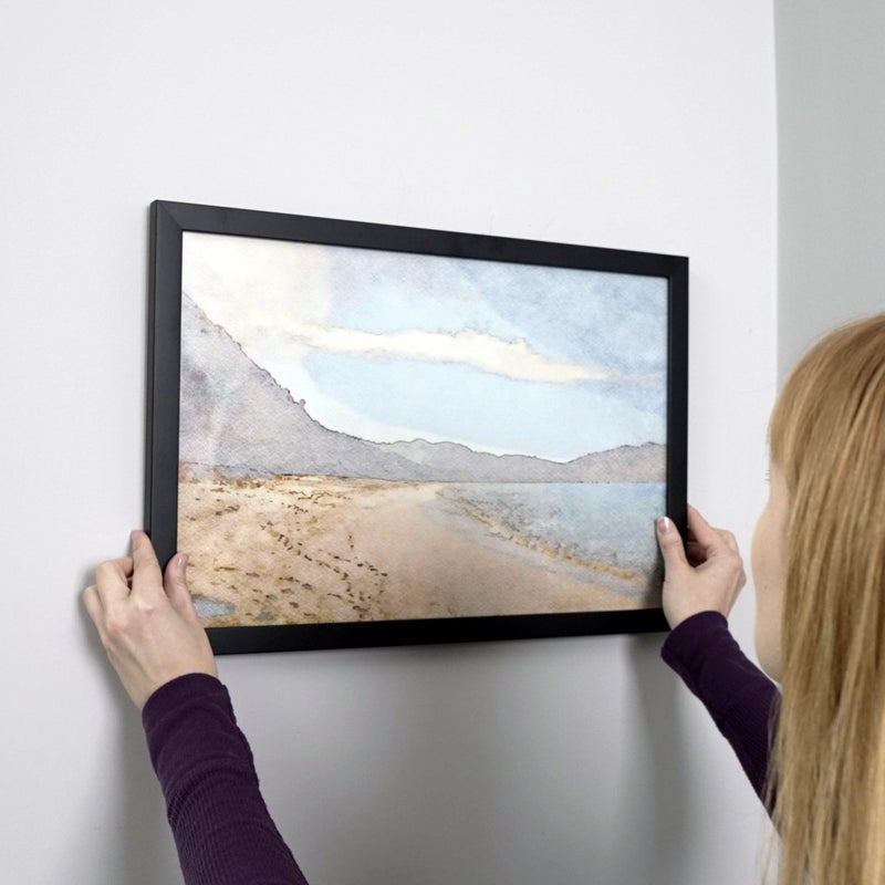 CountryArtHouse 5x15 Frame Black Picture Frame - Complete Modern Photo Frame Includes UV Acrylic Shatter Guard Front, Acid Free Foam Backing Board, Hanging Hardware Wood Wall Frames for Family Photos - Image 1