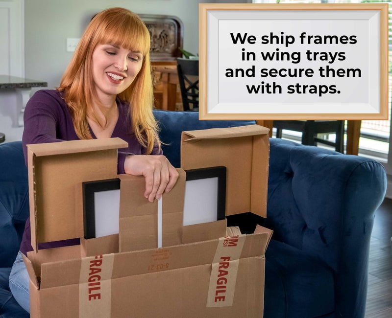 CountryArtHouse 5x15 Frame Black Picture Frame - Complete Modern Photo Frame Includes UV Acrylic Shatter Guard Front, Acid Free Foam Backing Board, Hanging Hardware Wood Wall Frames for Family Photos - Image 3