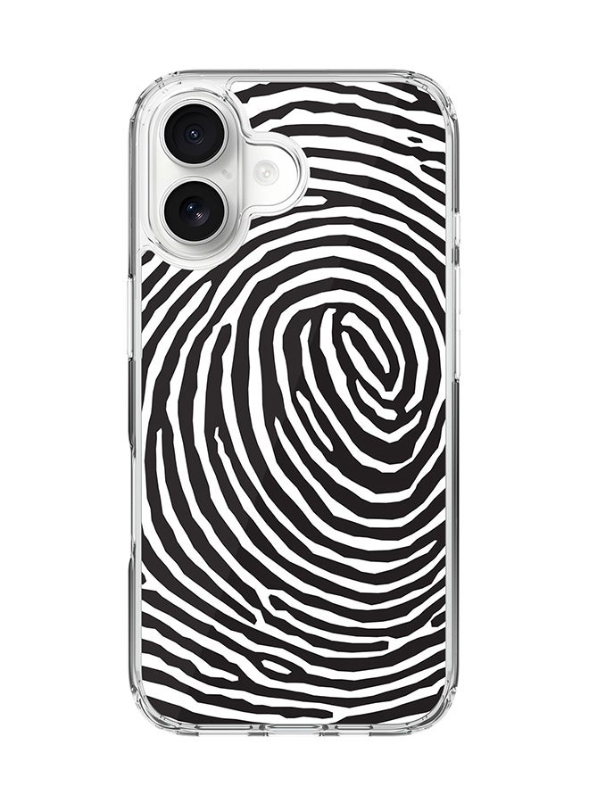 Stylizedd Classic Clear MagSafe Case for iPhone 17 , Hybrid Soft Case Flexible Edges Anti Drop TPU PC Gel Thin Transparent Cover [ Designed for iPhone 17 ] - Finger Prints Full Print