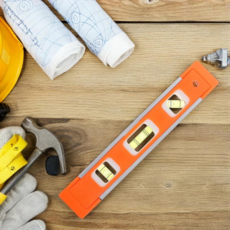 Hemobllo Aluminum Alloy Level High Precision Bubble Level Measuring Ruler Compact for Woodworking and Engineering Layout Tools - Image 4