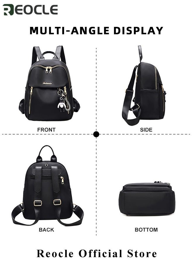 REOCLE Women's Backpack Lightweight Travel Backpack Purse Large Capacity Oxford Cloth Backpack for Work & Daily & Travel  - Image 5