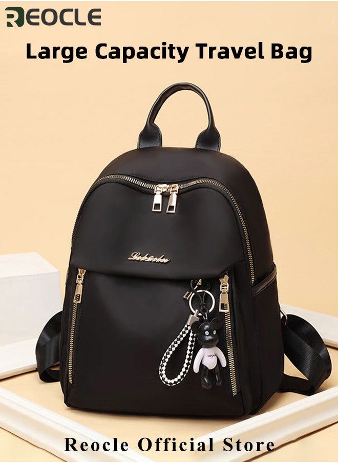 REOCLE Women's Backpack Lightweight Travel Backpack Purse Large Capacity Oxford Cloth Backpack for Work & Daily & Travel  - Image 2