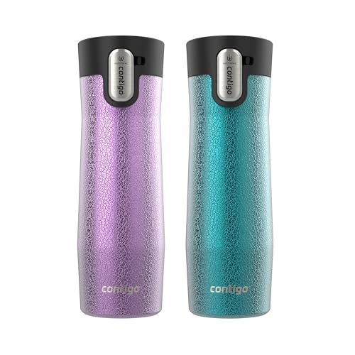 Contigo AUTOSEAL West Loop Vacuum-Insulated Stainless Steel Travel Mug with Easy-Clean Lid, 20 oz, 2-Pack - Image 1
