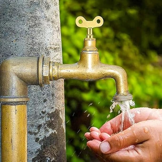 RADIATOR PLUMBING BLEED BLEEDING KEY KEYS SOLID BRASS VENT VENTING AIR VALVE WITH 4 STAINLESS STEEL KEY RING FOR VENTING AND BLEEDING RADIATORS (PACK OF 4) - Image 2