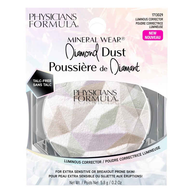 Physicians Formula Mineral Wear Diamond Dust, Radiant Soft-Focus Finish, Talc-Free Powder & Serum Hybrid with Diamond Dust & Vitamin E, Cruelty-Free & Vegan-Luminous Corrector - Image 4
