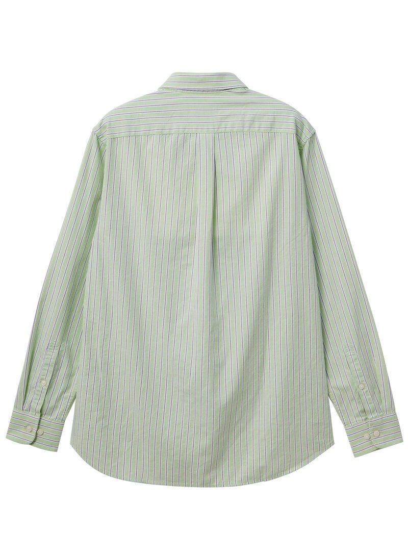 GIORDANO - Men's  Shirt with Small Lion Embroidery Multicolour - Image 1