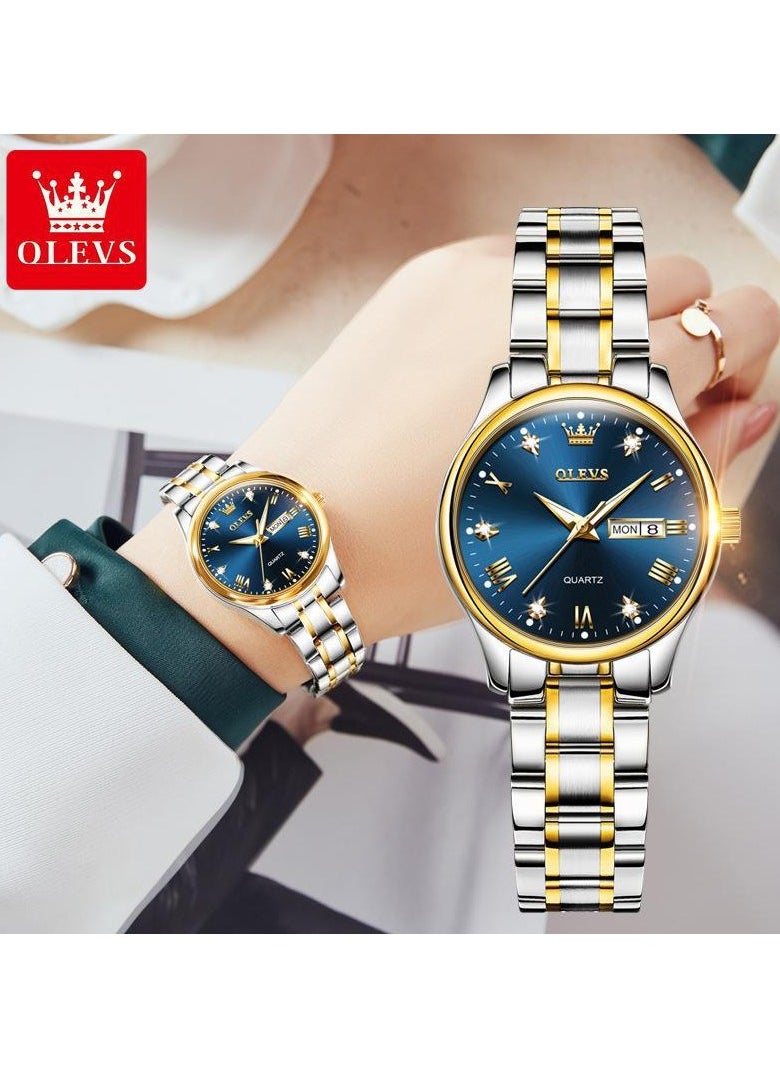 OLEVS OLEVS Automatic Women Watch Self Winding Mechanical Fashion Bracelet Set Luxury Stainless Steel Luminous Date Waterproof Ladies Wrist Watch  - Image 1