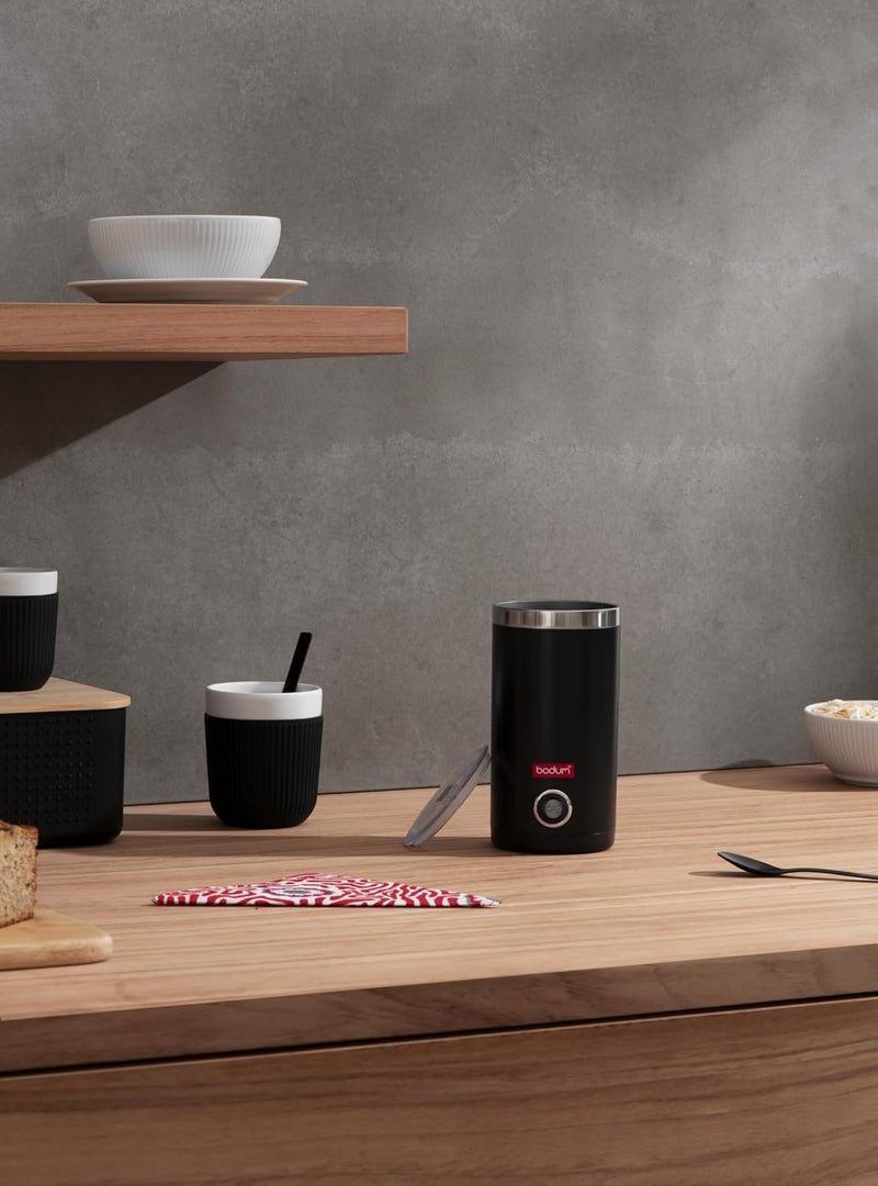 10oz Bistro Electric Milk Frother, Black