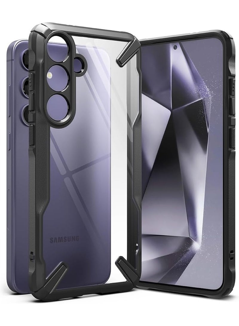 رينجك جراب Fusion-X متوافق مع هاتف Samsung Galaxy S24 5G (2024)، ظهر صلب شفاف مع غطاء هاتف واقٍ مقاوم للصدمات لهاتف Galaxy S24 - Image 1