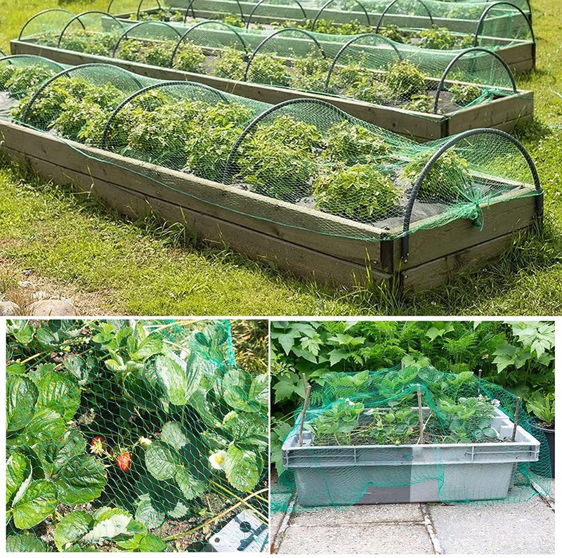 WNE Jaliwale Anti Bird Agro Net Bird Fencing Net Protect Fruit & Vegetable from Birds Garden Plant Netting/Fruit Tree Netting (Green) 50 x 10 FT, 500 Sq Ft. - Image 3