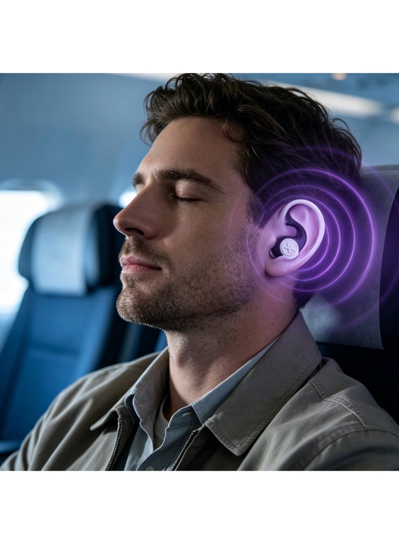 Sellcy 3 Pairs Reusable Silicone Ear Plugs, Noise Reduction Earplugs for Sleeping Swimming Travel - Image 2