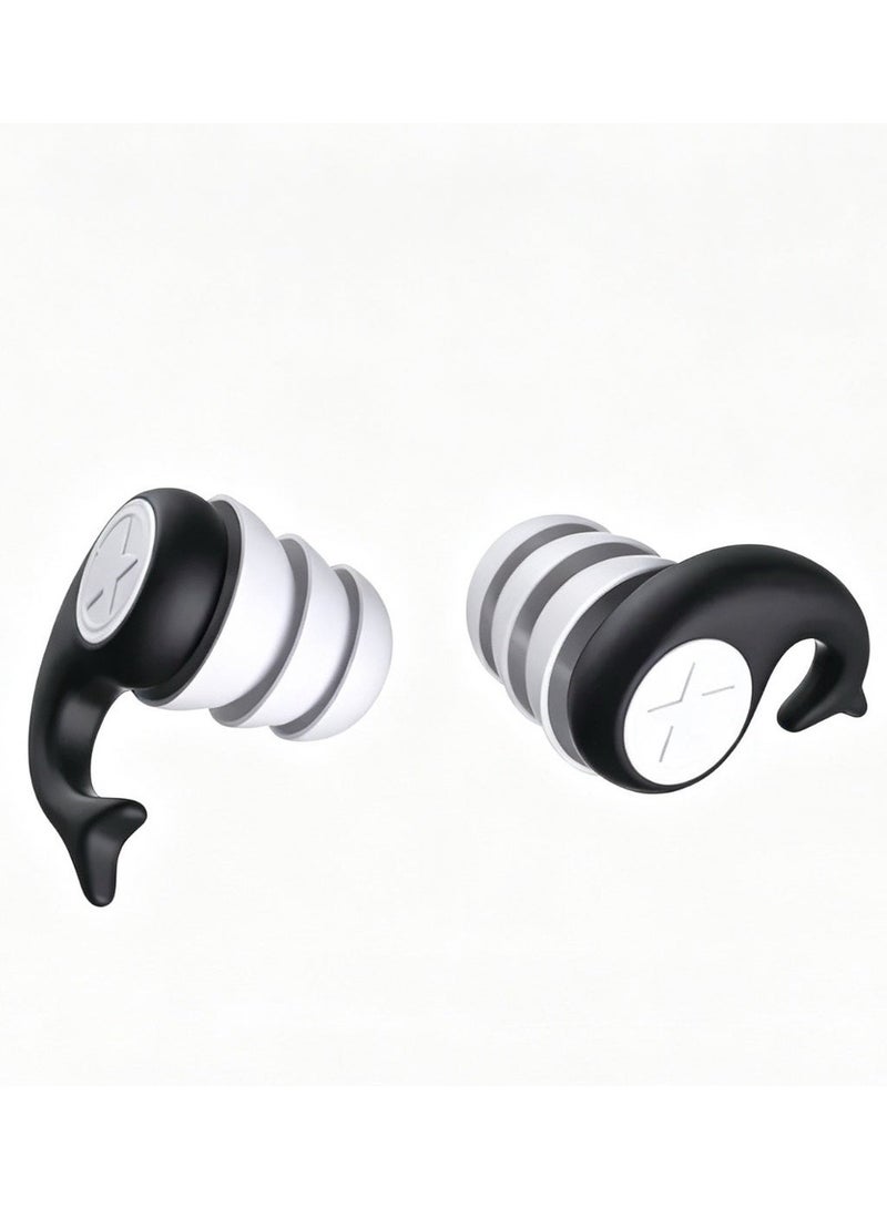 Sellcy 3 Pairs Reusable Silicone Ear Plugs, Noise Reduction Earplugs for Sleeping Swimming Travel - Image 3