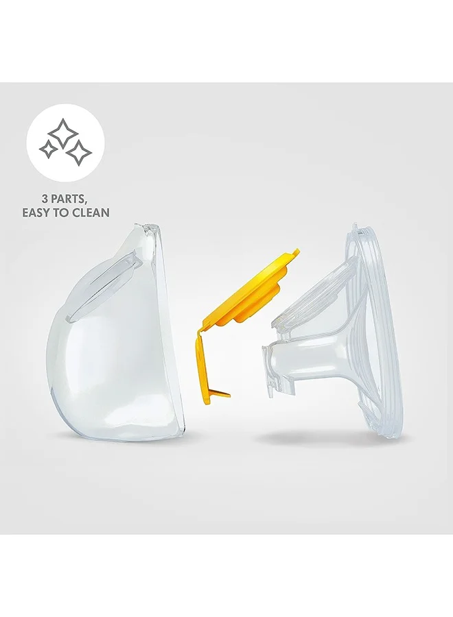 Medela Freestyle Double Electric Wearable Breast Pump, Ultra-Lightweight, Portable Hands-Free Built-in Rechargeable Battery (2 hrs) with App connectivity - 150ml