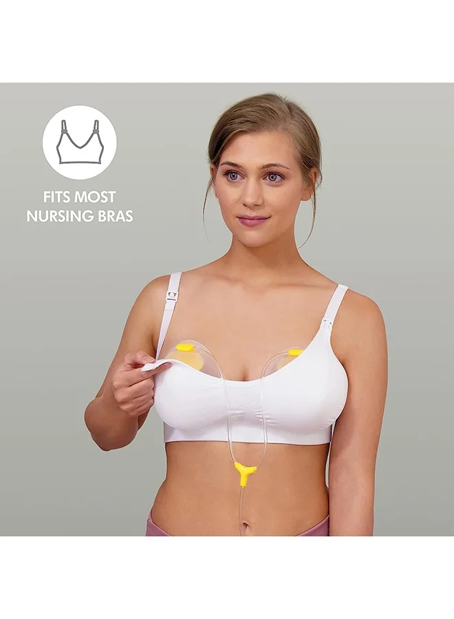 Medela Freestyle Double Electric Wearable Breast Pump, Ultra-Lightweight, Portable Hands-Free Built-in Rechargeable Battery (2 hrs) with App connectivity - 150ml