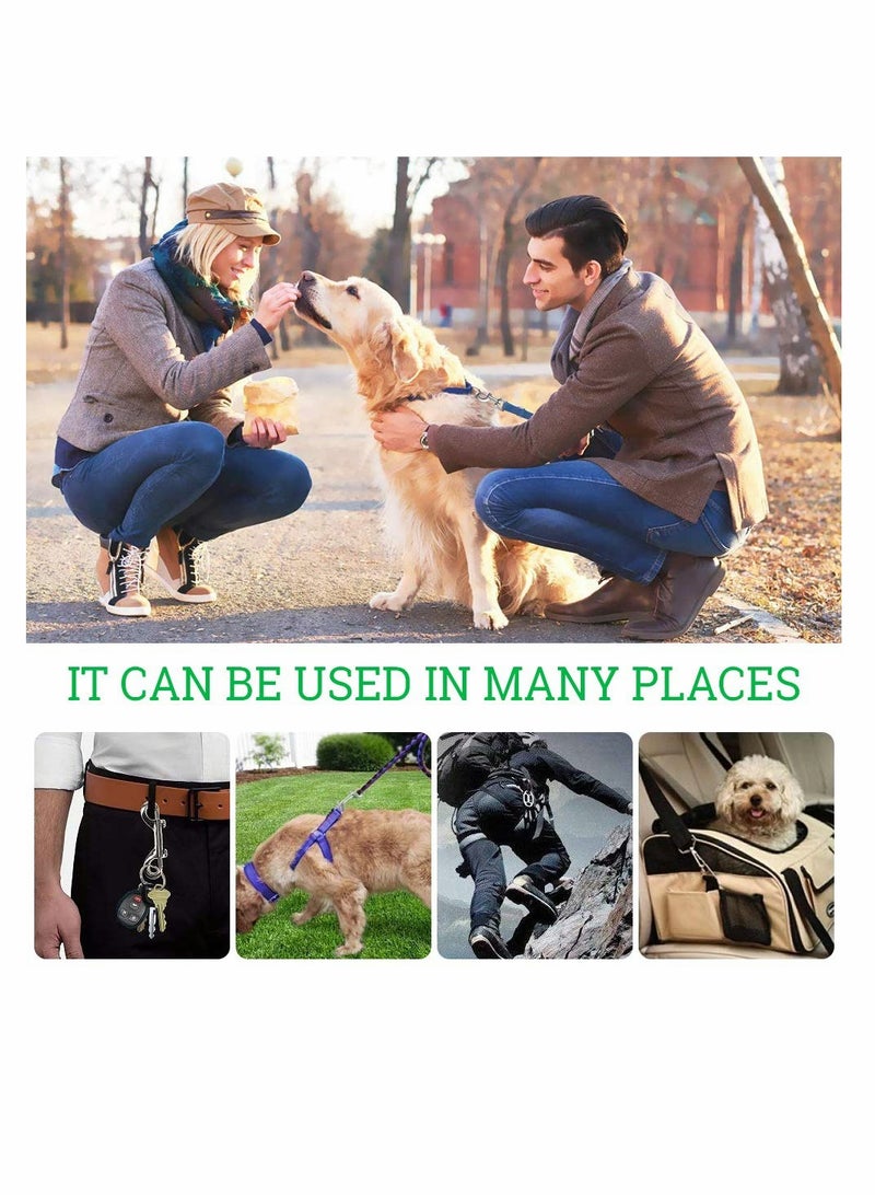 Excefore خطافات سناب مزدوجة النهاية، مشابك مشغلة ثقيلة من الفولاذ المقاوم للصدأ للاستخدام مع دلو الماء/طوق الكلب/دلو طعام الحيوانات الأليفة/أرجوحة الحيوانات الأليفة وأكثر، عبوة من 6 (3.5 إنش) - Image 4