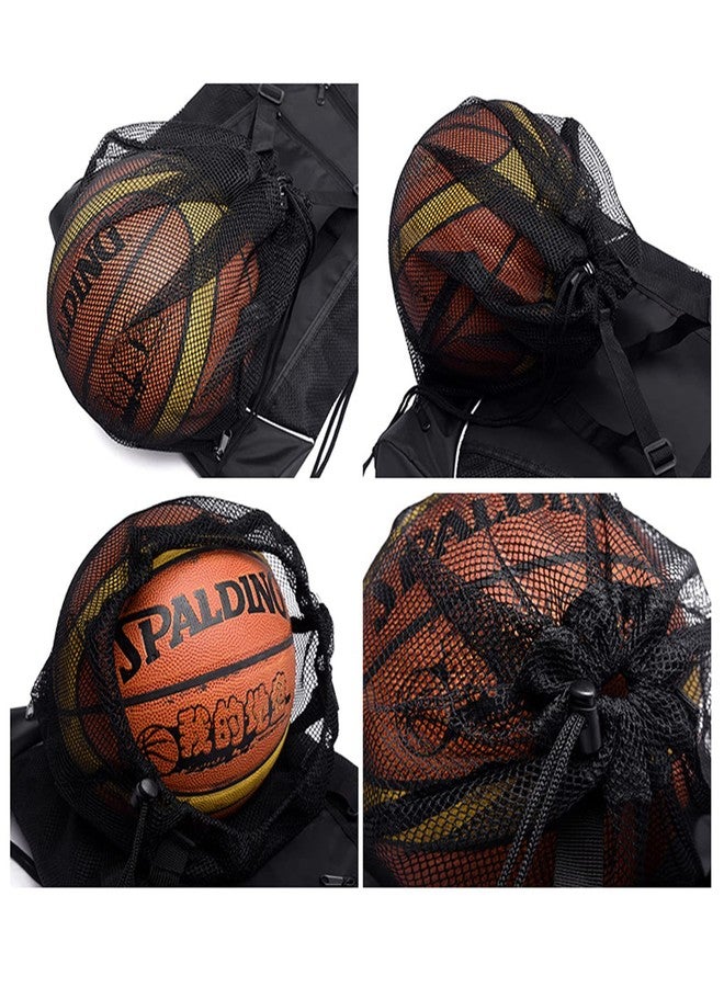 Louenth Sports Drawstring Backpack - Teen-Friendly Swim & Gym Bag, Ball Net Storage - Image 5
