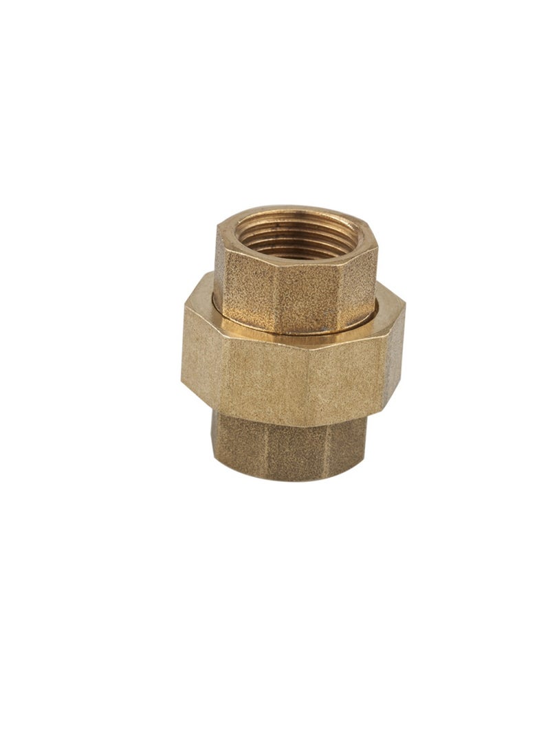 GA brass female union ,1  inch,Professional Brass Plumbing Fittings, 58-3 BSPT Thread Standard, High-Copper Content, for Water Heaters and Heating Systems - Image 1