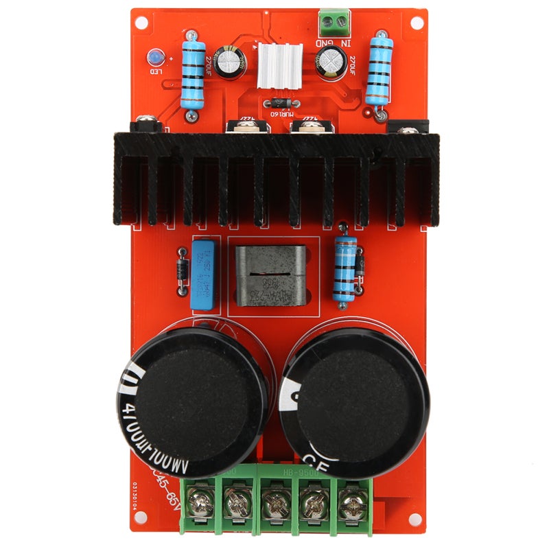 لوحة مكبر صوت أحادي الطاقة مع مكثفات مرشح 4700UF/100V × 2 - مقاومات معدنية بخمسة حلقات بدقة ±1% لصوت منزلي لوحة مكبر صوت من فئة D لتثبيت يدوي - Image 5