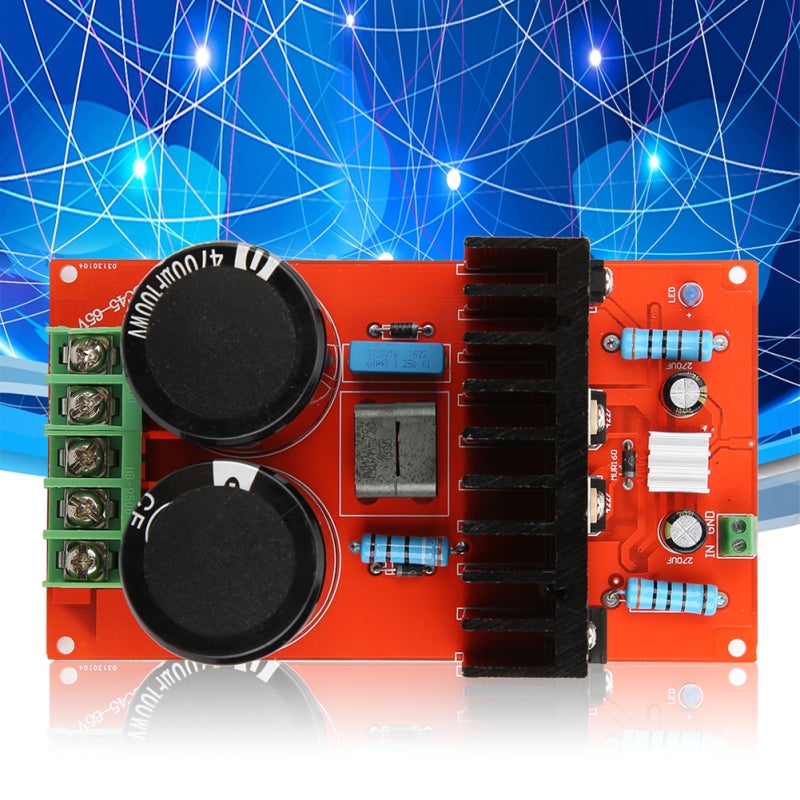 لوحة مكبر صوت أحادي الطاقة مع مكثفات مرشح 4700UF/100V × 2 - مقاومات معدنية بخمسة حلقات بدقة ±1% لصوت منزلي لوحة مكبر صوت من فئة D لتثبيت يدوي - Image 4
