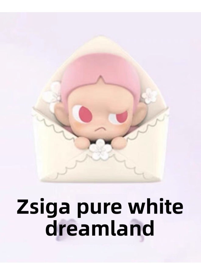 Bubble Mart POP BEAN Love Letter Valentine's Day Cute Series Doll Bubble Mart Cute Sitting Blind Box-Color:Ono Girlfriend [Valentine's Day Limited]]  - Image 1