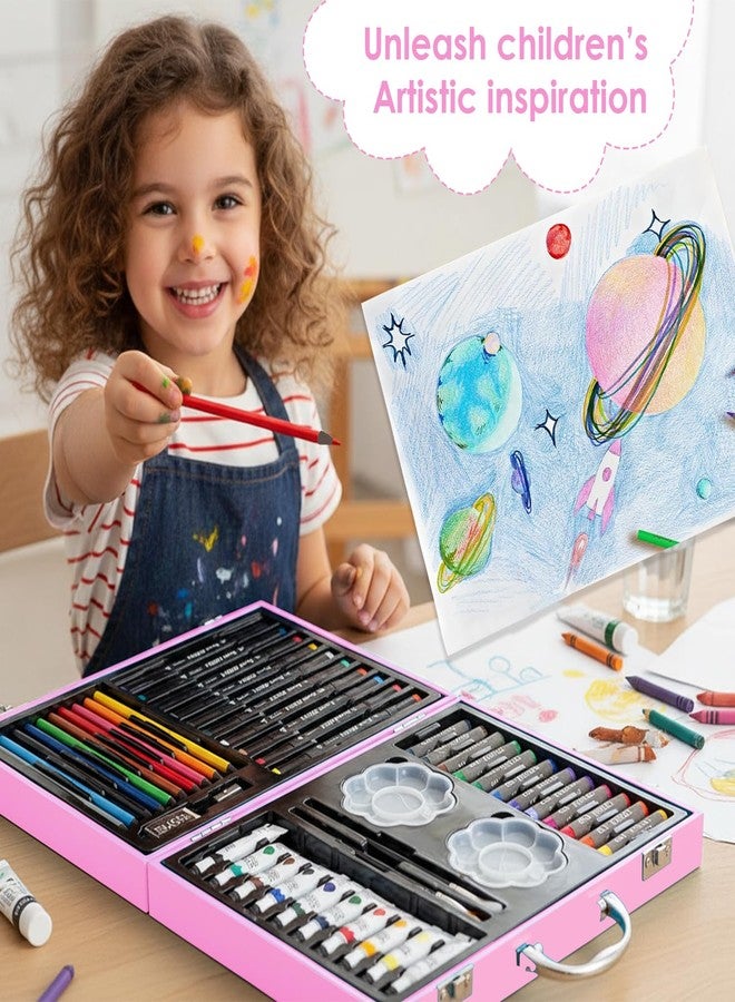 KARP 49Pcs Unicorn Print Children Deluxe Art Drawing Set Art and Craftmini Suitcase, Drawing and Painting Set Best for Birthday Gift for Boys Girls Children - Image 2