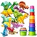 Hely Cancy No Hole Baby Dinosaur Bath Toys for Toddler Mold Free Kids Bathtub Pool Toys DinoCup - Image 2