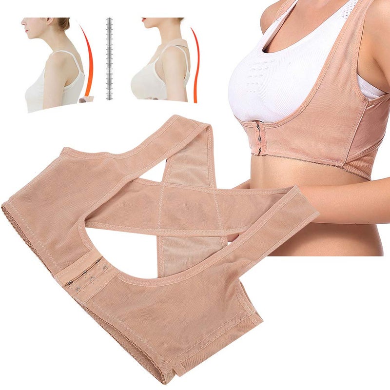 woobles Posture Corrector, Shoulder and Back Posture Belt for Woman, Breathable Corrector Posture Bra with Back Support Corrector Posture Back Support Clavicle Hunchback Brace(XL) - Image 4