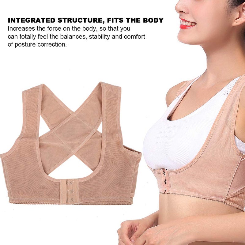 woobles Posture Corrector, Shoulder and Back Posture Belt for Woman, Breathable Corrector Posture Bra with Back Support Corrector Posture Back Support Clavicle Hunchback Brace(XL) - Image 2