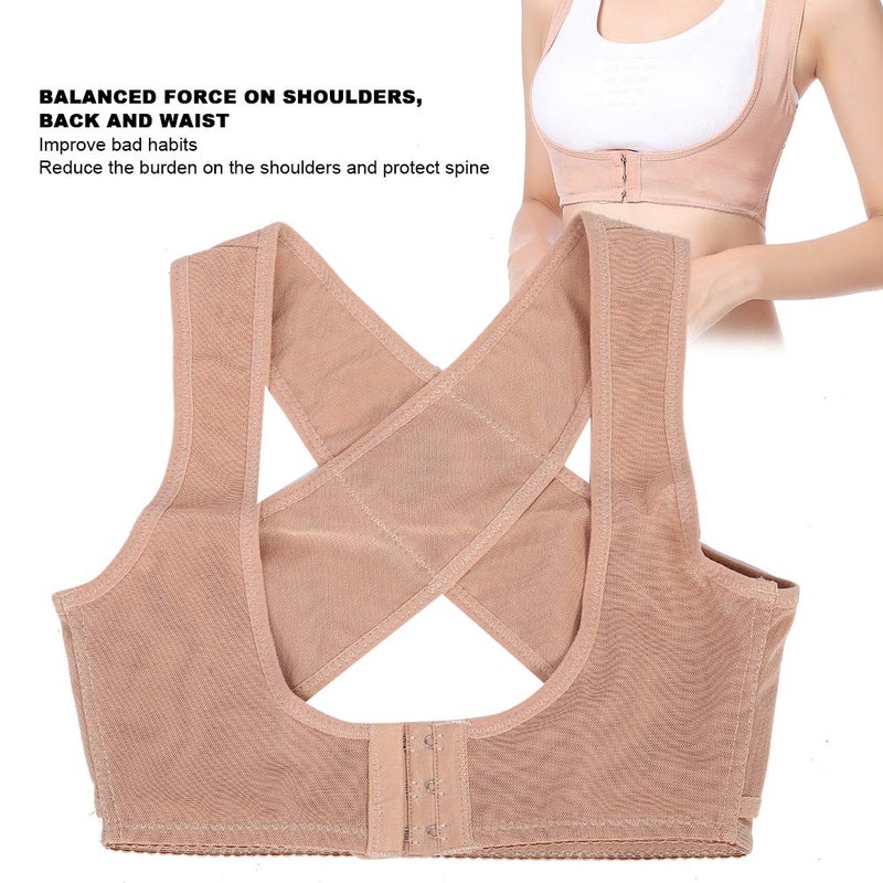 woobles Posture Corrector, Shoulder and Back Posture Belt for Woman, Breathable Corrector Posture Bra with Back Support Corrector Posture Back Support Clavicle Hunchback Brace(XL) - Image 5
