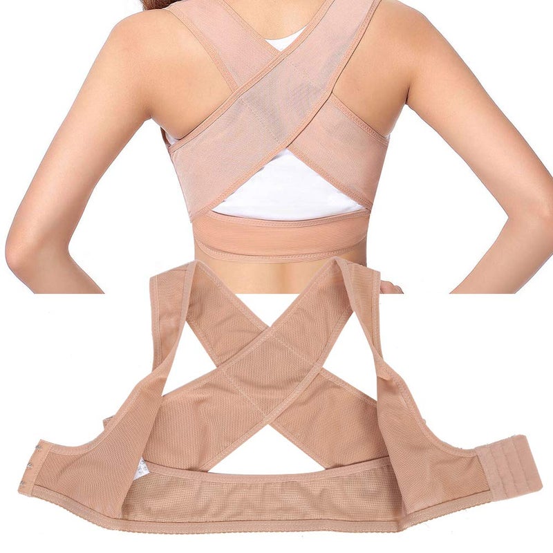woobles Posture Corrector, Shoulder and Back Posture Belt for Woman, Breathable Corrector Posture Bra with Back Support Corrector Posture Back Support Clavicle Hunchback Brace(XL) - Image 1