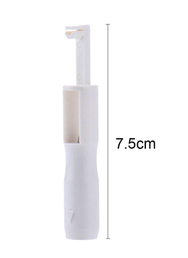 Sharpdo Plastic Automatic Needle Threader Device Domestic Sewing Tool White 7.5x0.5x0.5cm  - Image 2