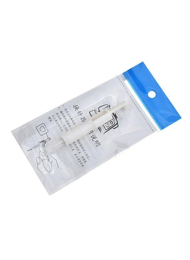 Sharpdo Plastic Automatic Needle Threader Device Domestic Sewing Tool White 7.5x0.5x0.5cm  - Image 3