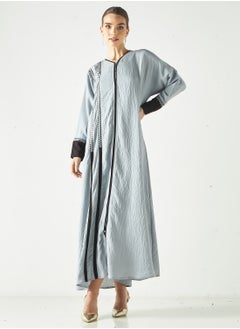 هدية المدينة  عباية مطرزة مع الحجاب  - Image 1