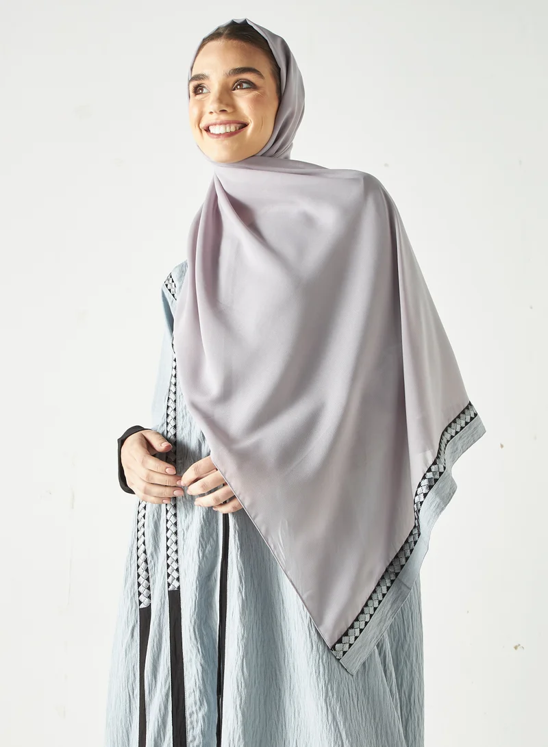 Hadiyath Al Madinah Embroidered Abaya with Hijab