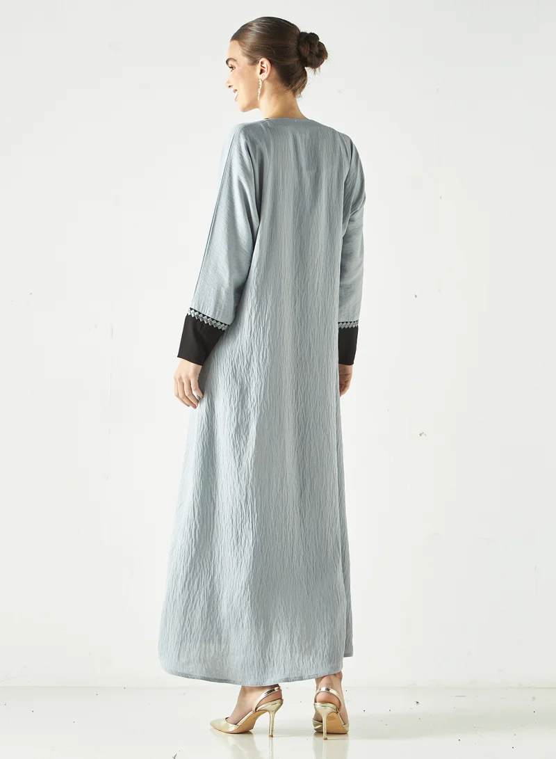 Hadiyath Al Madinah Embroidered Abaya with Hijab