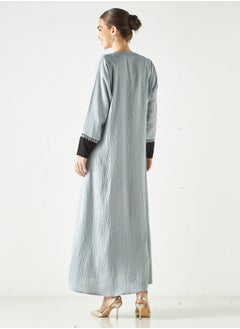 هدية المدينة  عباية مطرزة مع الحجاب  - Image 5