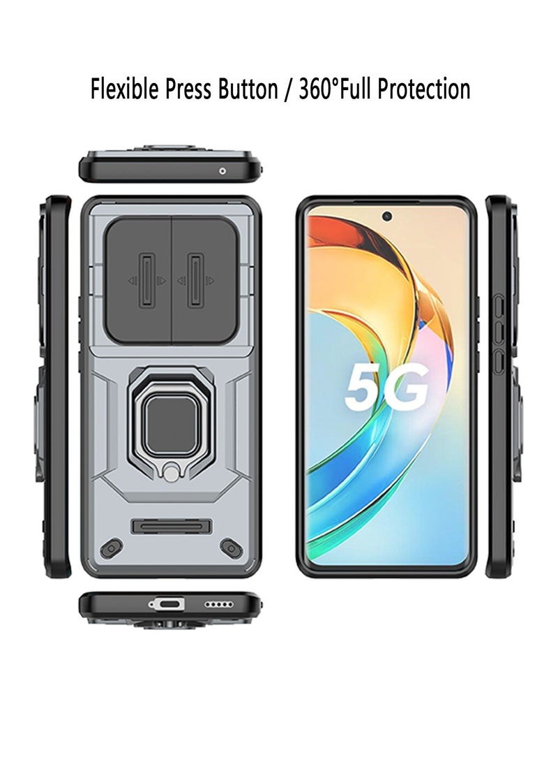 إكس ليفيل هونور x9b / x50 5G حالة الهاتف المحمول ، الثقيلة طبقة مزدوجة واقية من الصدمات مع حامل المغناطيسي ، تنطبق على هونور x9b / x50 5G - Image 2