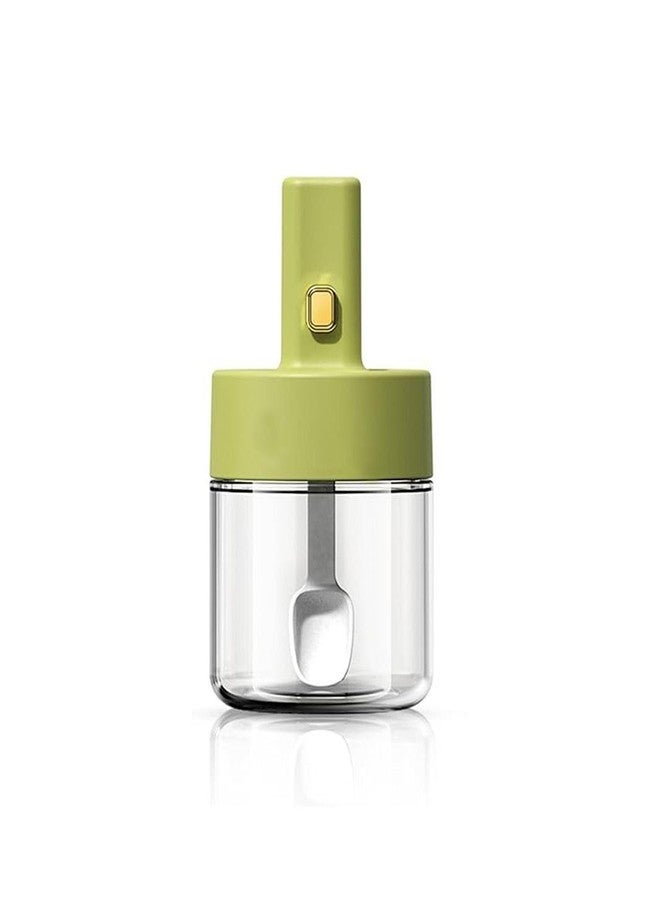 Abhaymart Spice Jar With Retractable Spoon Airtight Lid Jar Storage Container Seasoning Bottle, Salt Jar Set for Sugar Pepper for Kitchen Counter (275 ml, Multicolor) - Image 1