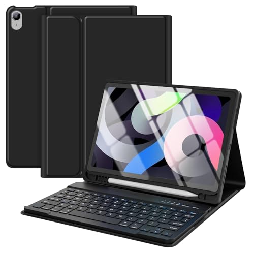 TaIYanG for iPad Air 11 inch M2 Case with Keyboard 10.9 inch for iPad Air 5 2022/iPad Air 4th Gen Keyboard Case with Pencil Holder, Wireless Keyboard for Air 11" M3/M2 (2025/2024)/iPad Air 5/4 - Image 1