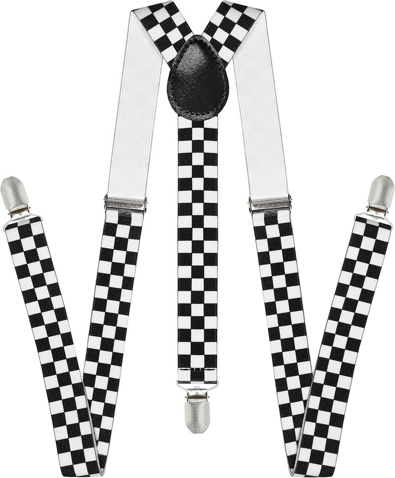 DIBI Suspenders for Men - Adjustable Y Back Mens Suspenders with 3 Heavy Duty Strong Clips - Image 1