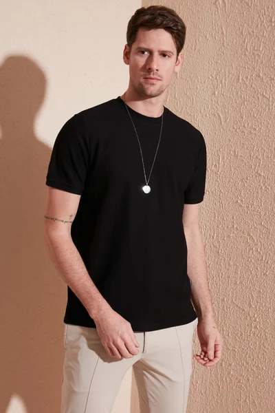 بوراتي Cotton Crew Neck Basic T Shirt Men's T Shirt 5902387