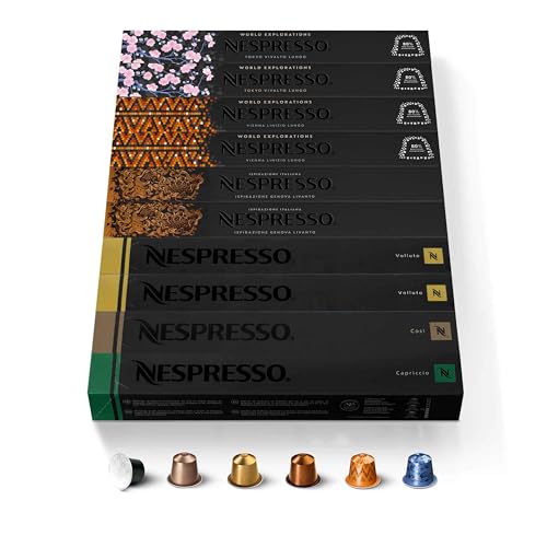 Nespresso Capsules Original Line Ispirazione Espresso Variety Pack Medium Roast Espresso Coffee 100 Count Espresso Coffee Pods - Image 1