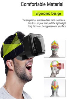 في آر شينيكون G10 Vr Glasses احترافية ثلاثية الأبعاد ذات تأثير بانورامي نظارات الواقع الافتراضي ثلاثية الأبعاد خفيفة الوزن  - Image 4