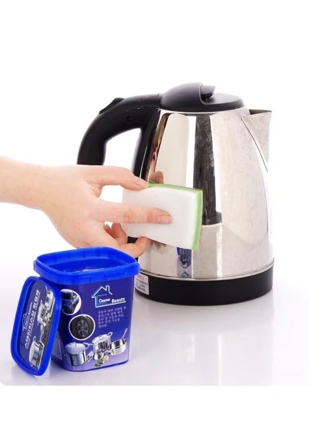 Stainless Steel Oven Cleaner, Cookware, Pots & Pans - Use to Remove Stains, Rust, Polish and Clean Oven, Cookware, Pots & Pans - Home Use Tool - Oven & Cookware Cleaner, Stainless Steel Cleaning Paste Removes Stains from Pans, Universal Rust Remover, Home Kitchen - Quick Stainless Steel Cleaning Paste for Cleaning Cookware Surfaces - Magic Cleaning Paste - Multi-Purpose Cleaning Paste - Stain and Rust Cleaning Paste from Pots to Treat Stains and Restore Shine - Image 3