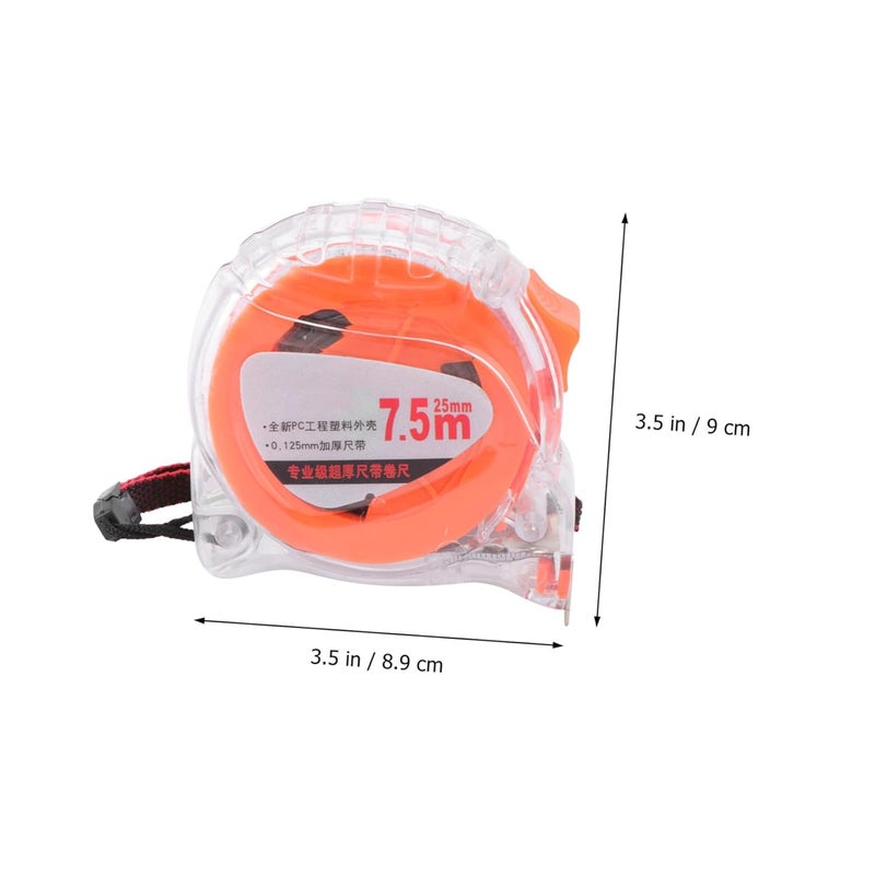 Levemolo Retractable Steel Tape Measure with Anti-Skid Shockproof Cover Bend-Resistant Metric Measuring Tape for Carpenters Woodworkers Architects and Construction Use Random Color - Image 2