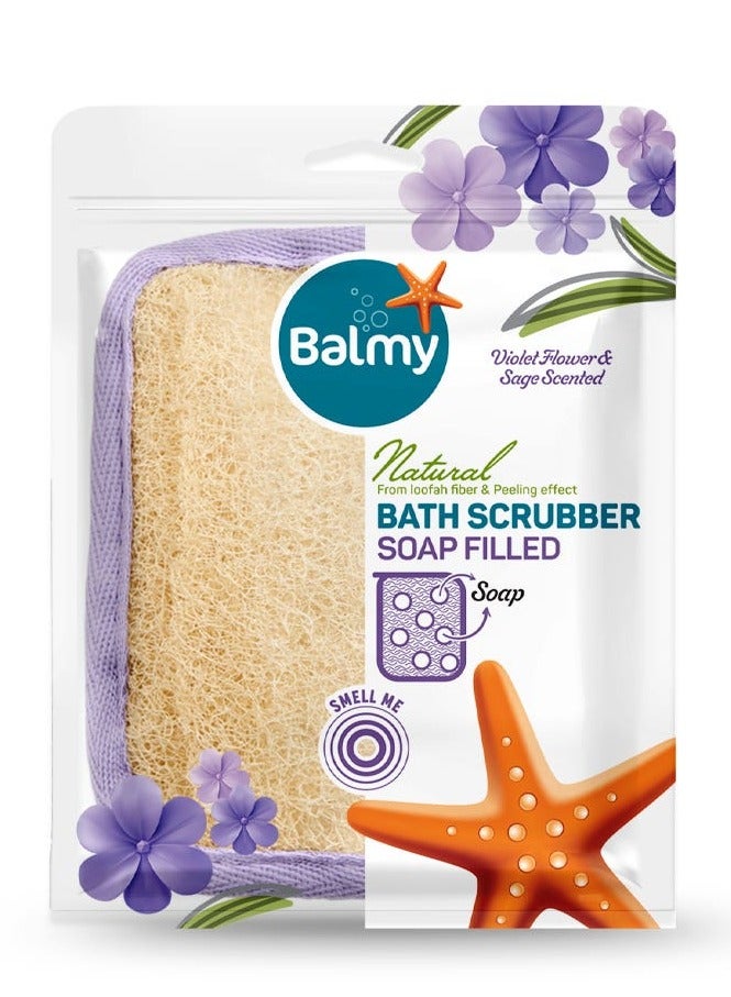 Balmy Natural Bath Scrubber With Soap